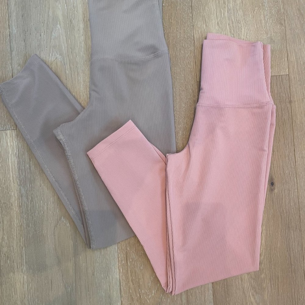 **BUNDLE/2 PAIRS** REVOLVE Beach Riot Ayla Ribbed Leggings